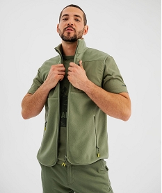 GEMO Polaire sans manches à col montant homme - Roadsign vert standard