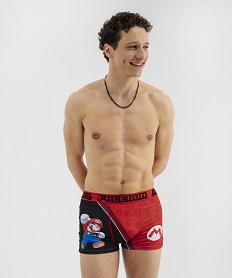 GEMO Boxer en microfibre motifs Mario homme - Freegun x Super Mario Rouge