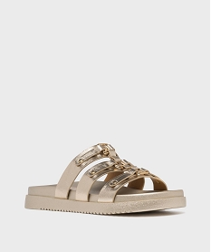 mules a epaisse semelle inspiration spartiates femme - 5 miles doreL209901_2