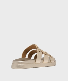 mules a epaisse semelle inspiration spartiates femme - 5 miles doreL209901_4