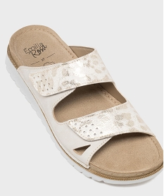 mules a brides ajustables par scratchs femme - emilia rosa beigeL211601_2
