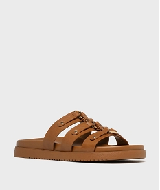 mules a epaisse semelle inspiration spartiates femme - 5 miles marron standardL211801_2