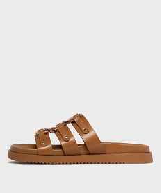 mules a epaisse semelle inspiration spartiates femme - 5 miles marron standardL211801_3