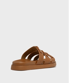 mules a epaisse semelle inspiration spartiates femme - 5 miles marron standardL211801_4