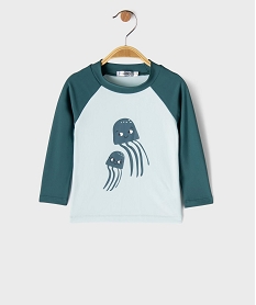 GEMO Tee-shirt de plage à manches longues bébé garçon Bleu