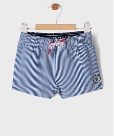 GEMO Short de bain à rayures anti UV bébé garçon - LuluCastagnette Bleu