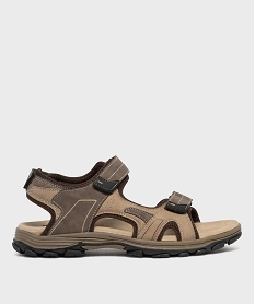 GEMO Sandales look sportif à scratch homme - GFlex beige standard