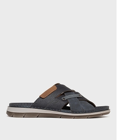 mules ouvertes avec brides croisees homme bleuL220501_1