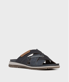 mules ouvertes avec brides croisees homme bleuL220501_2