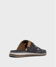 mules ouvertes avec brides croisees homme bleuL220501_4
