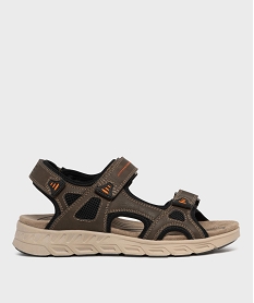 GEMO Sandales look sportif à scratch homme - Redlife marron standard