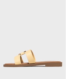 mules plates avec bijou sur le dessus femme - follow me jauneL222701_3