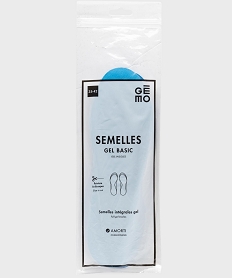 GEMO Semelles intégrales amortissantes en gel bleu standard