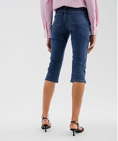 pantacourt en jean coupe slim femme bleu pantacourt en jeanL245301_3
