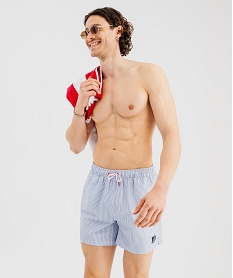 GEMO Short de bain rayé à taille élastiqué homme - LuluCastagnette Bleu