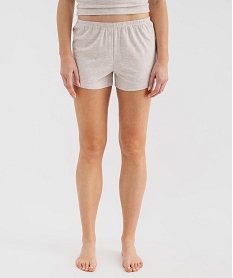GEMO Short de pyjama débardeur en viscose femme Beige