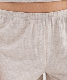 short de pyjama debardeur en viscose femme beige bas de pyjamaL264901_2