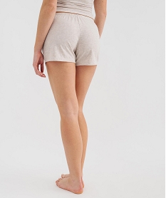 short de pyjama debardeur en viscose femme beige bas de pyjamaL264901_3