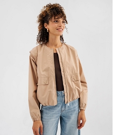 GEMO Blouson léger à manches amovibles femme Beige