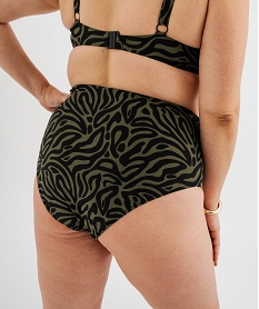 bas de maillot de bain imprime fantaisie femme grande taille vertL299701_3
