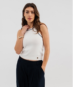 GEMO Pull dété sans manches femme - LuluCastagnette blanc standard