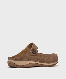 mules confort esprit babies fermeture scratch femme beige mules et sabotsL314101_4