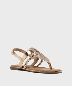 sandales metallisees a entredoigt femme - valentina baldano roseL319501_2