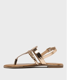 sandales metallisees a entredoigt femme - valentina baldano roseL319501_3