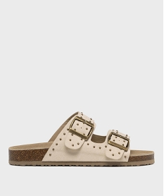 GEMO Mules à larges brides femme - 5 Miles beige standard