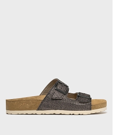 GEMO Mules anatomiques légères à  brides pailletées femme - Valentina Baldano Gris