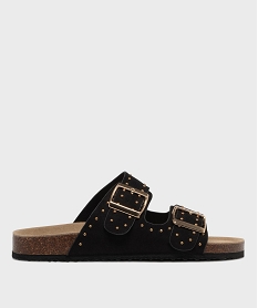 GEMO Mules à larges brides femme - 5 Miles noir standard