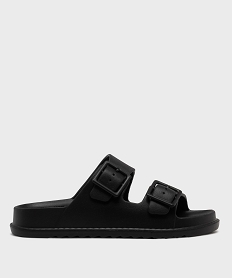 GEMO Sandales de plage 2 brides homme noir standard