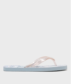 tongs imprimees a bride pailletee femme - stitch bleuL329101_2