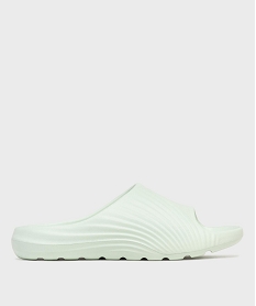GEMO Mules de piscine moulées et unies femme Vert