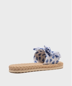 sandales de plage en textile a motifs fleuris femme - lulucastagnette bleuL332201_4