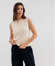 GEMO Pull sans manches dété femme - LuluCastagnette Beige