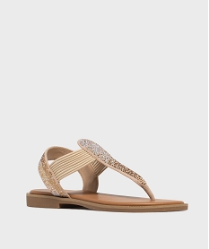 sandales a entredoigts ornees de strass femme beige standardL335401_2