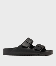 GEMO Sandales de plage avec brides ajustables femme noir standard