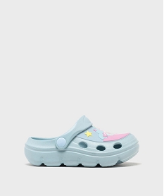 GEMO Sabots souples à motifs en relief fille bleu standard