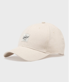 GEMO Casquette en toile coton-lin homme Beige