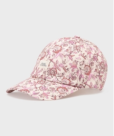 GEMO Casquette baseball fleurie femme Rose