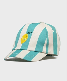 GEMO Casquette à rayures bébé garçon Vert