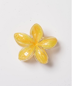 GEMO Pince à cheveux crabe en forme de fleur Jaune