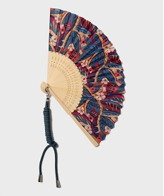 GEMO Éventail avec cordon ajustable et amovible Bleu