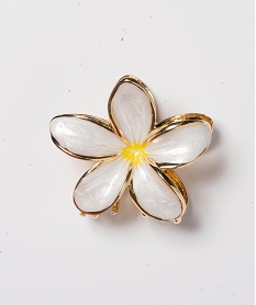 GEMO Pince à cheveux crabe en forme de fleur beige standard