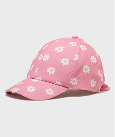 GEMO Casquette à motifs fleuris fille rose standard