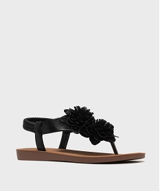sandales a entredoigt avec fleurs en relief femme noir standardL407401_2