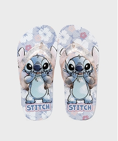 GEMO Tongs imprimées à bride pailletée fille - Stitch bleu standard