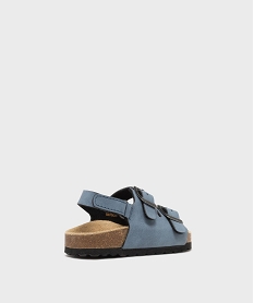 sandales a bride scratch et semelle interieure cuir anatomique garcon - 5 miles bleu standardL433001_4