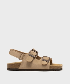 GEMO Sandales à semelle intérieure cuir garçon - 5 miles beige standard